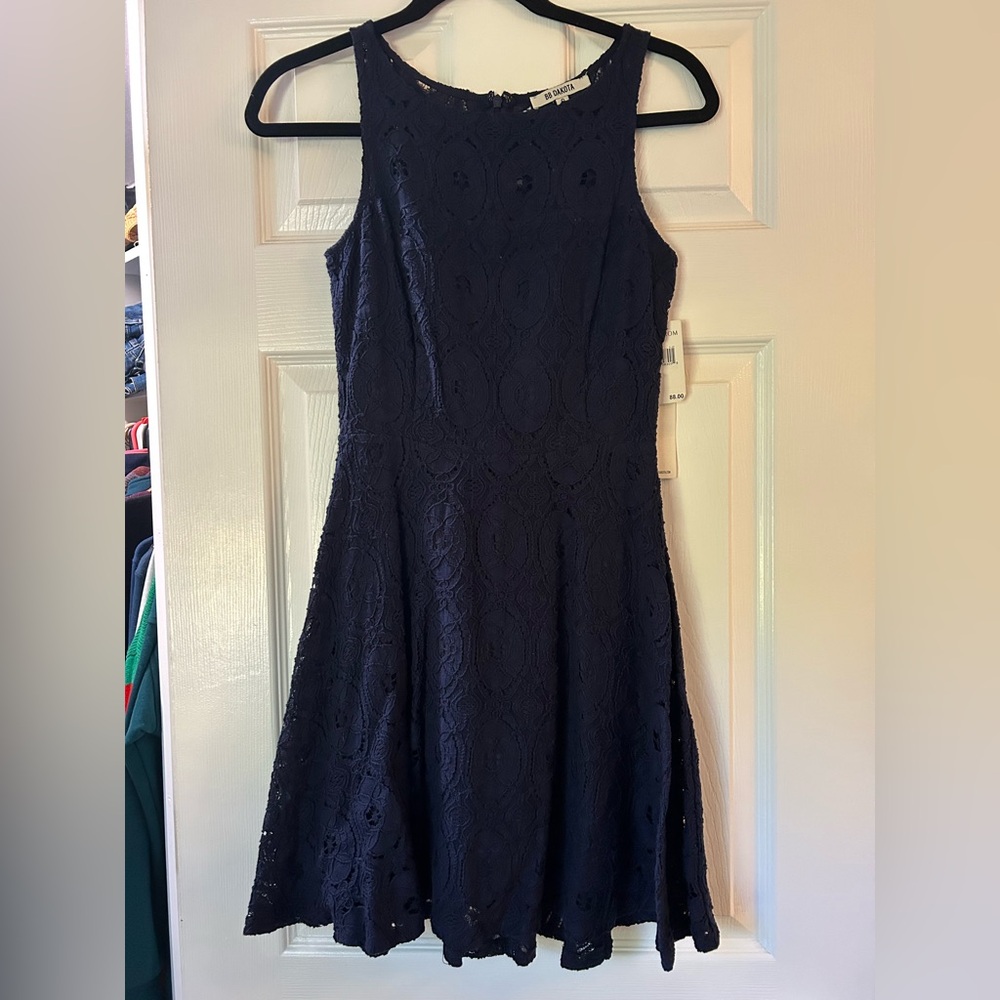BB Dakota Midnight Lace Midi Dress
